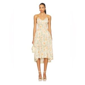 Free People Adriel Midi Dress in Ivory Combo, New with Tags, Medium